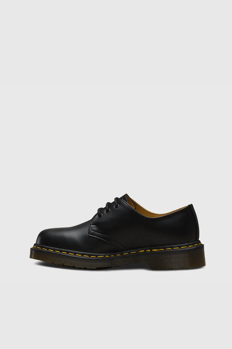 1461 3 Eye Leather Shoes - Black Smooth