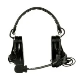 3M™ PELTOR™ SwatTac V Headset MT20H682FB-47 SV, Foldable, Single Lead, Standard Dynamic Mic, NATO Wiring, Black, 10 ea/Case