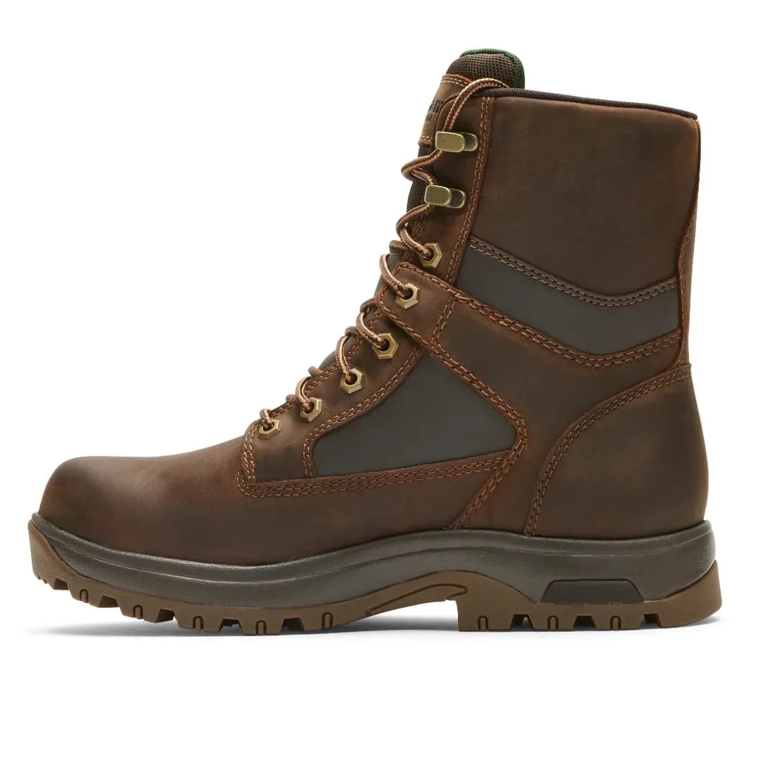 8000Works Waterproof 8-Inch Plain Toe Boot