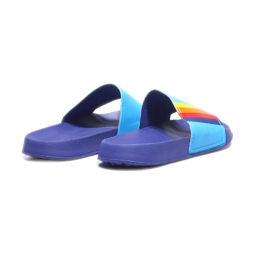 Aldo Sliders Pu Leather Blue Colour For Men