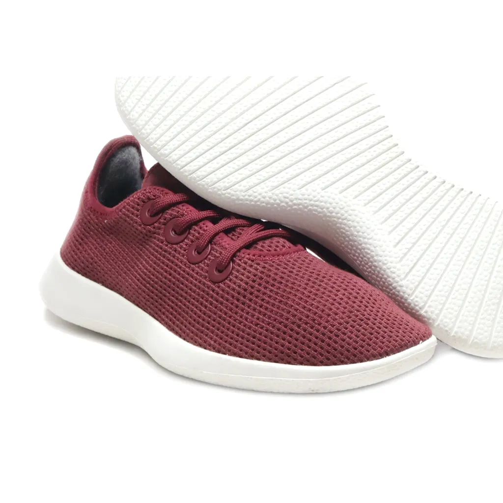 Allbirds Tree Runners Sport Shoes Fabric Red Colour For Women