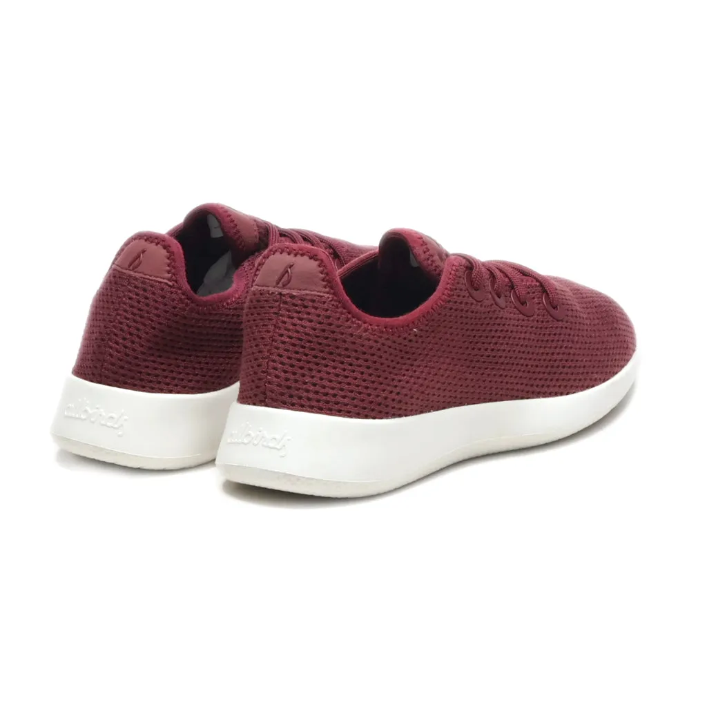 Allbirds Tree Runners Sport Shoes Fabric Red Colour For Women