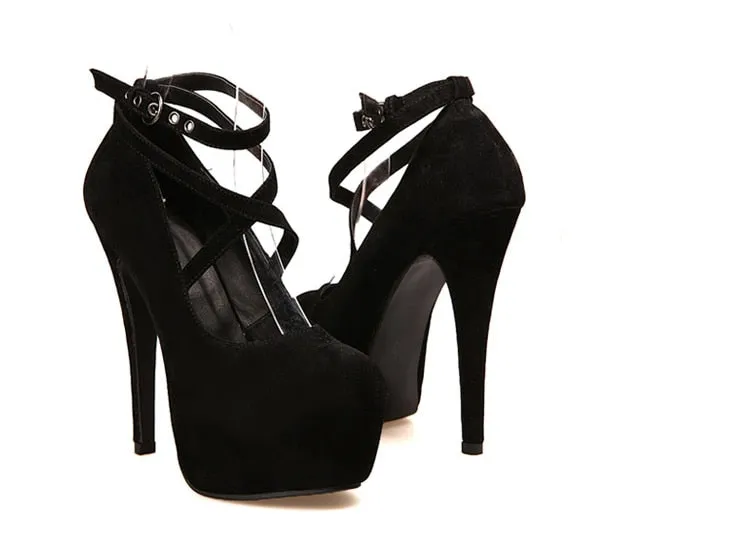 Ankle Strap Woman Party Pumps