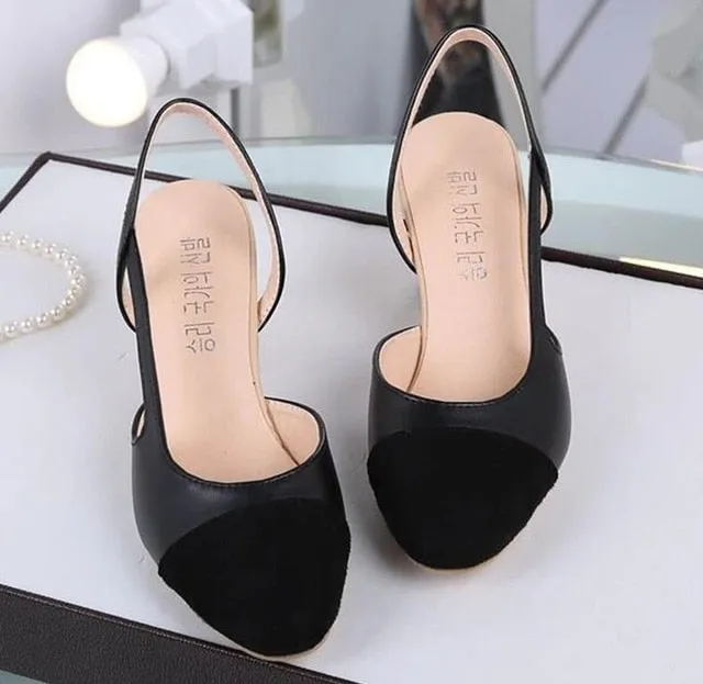 Elegant Square toe High Heel Women Sandals