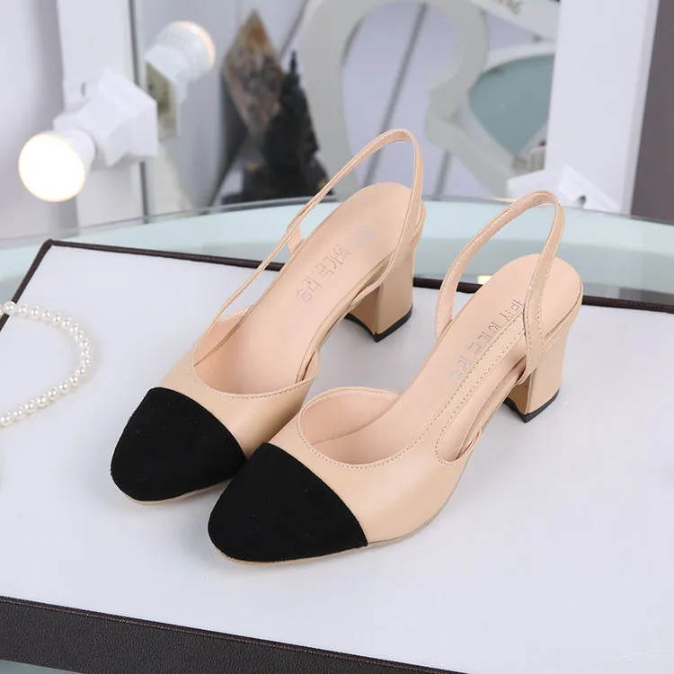 Elegant Square toe High Heel Women Sandals