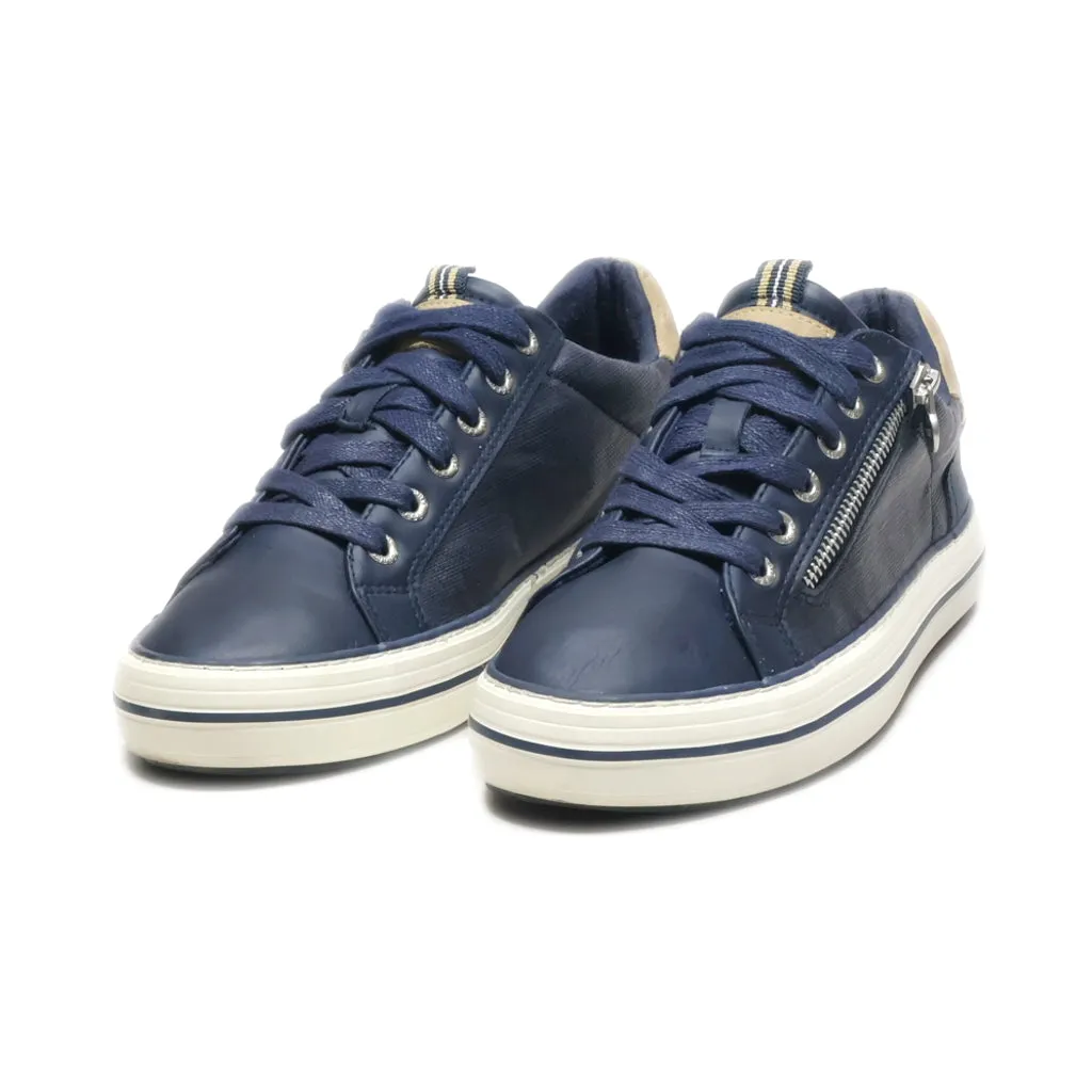 Esprit Lace Ups Leather Blue Colour For Women