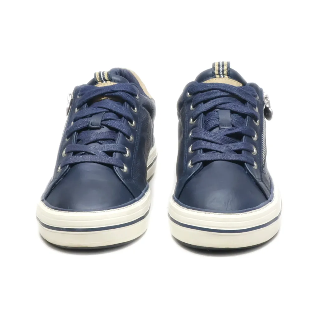 Esprit Lace Ups Leather Blue Colour For Women