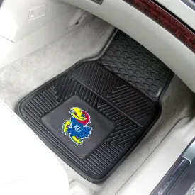 Fanmats Kansas Jayhawks Heavy Duty Car Mat Set - 2 Pieces