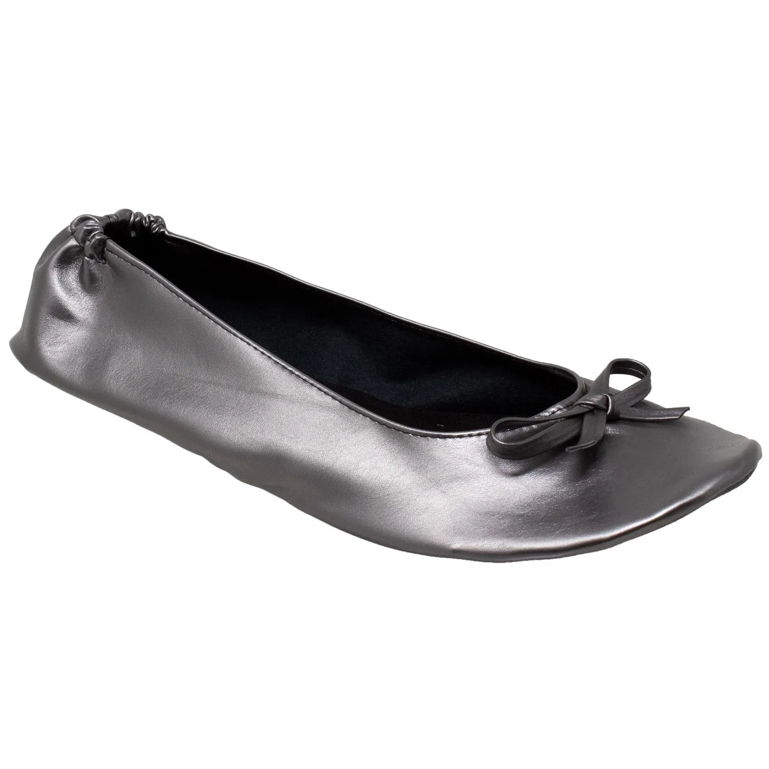 Foldable Ballet Flats Women's Travel Portable Comfortable Shoes Gray