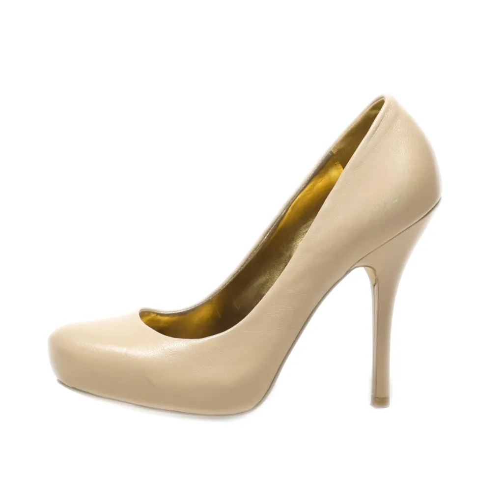 Guess High-Heel Shoes Leather Beige Colour For Women