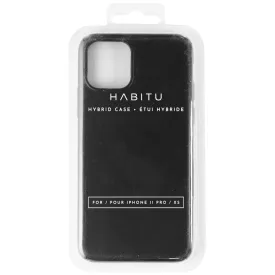 Habitu Hybrid Slim Protective Case for iPhone 11 Pro / XS - Black