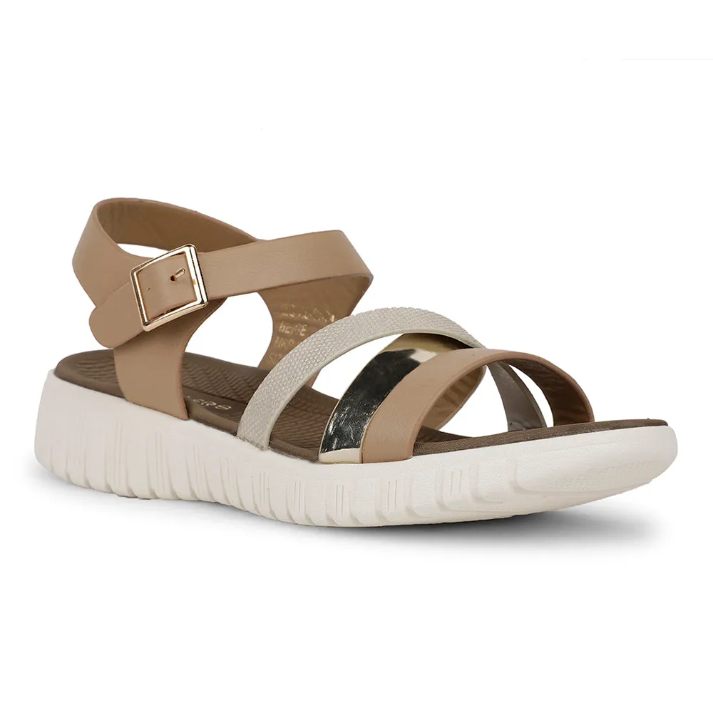 Healers Casual Beige Sandal For Women ZQ-AL-SN04 By Liberty