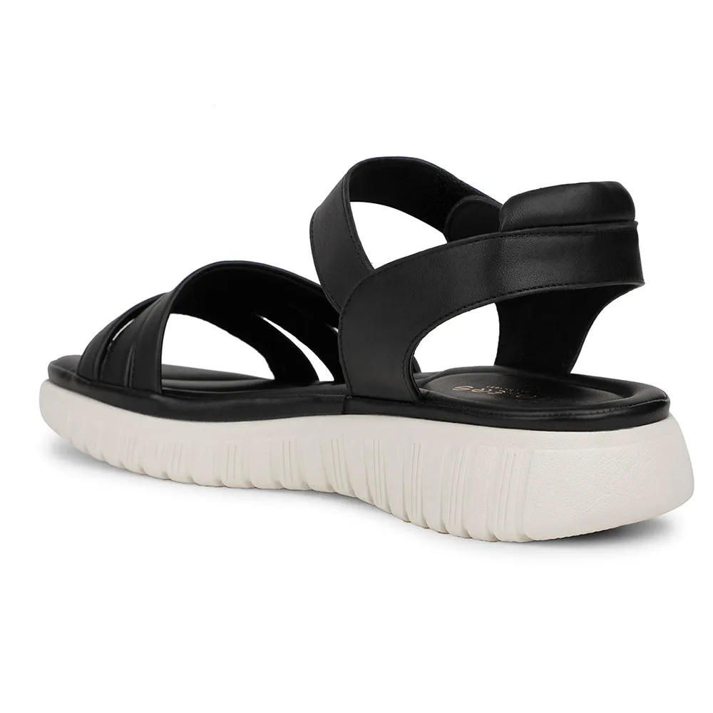 Healers Casual Black Sandal For Women ZQ-RN-L66 By Liberty