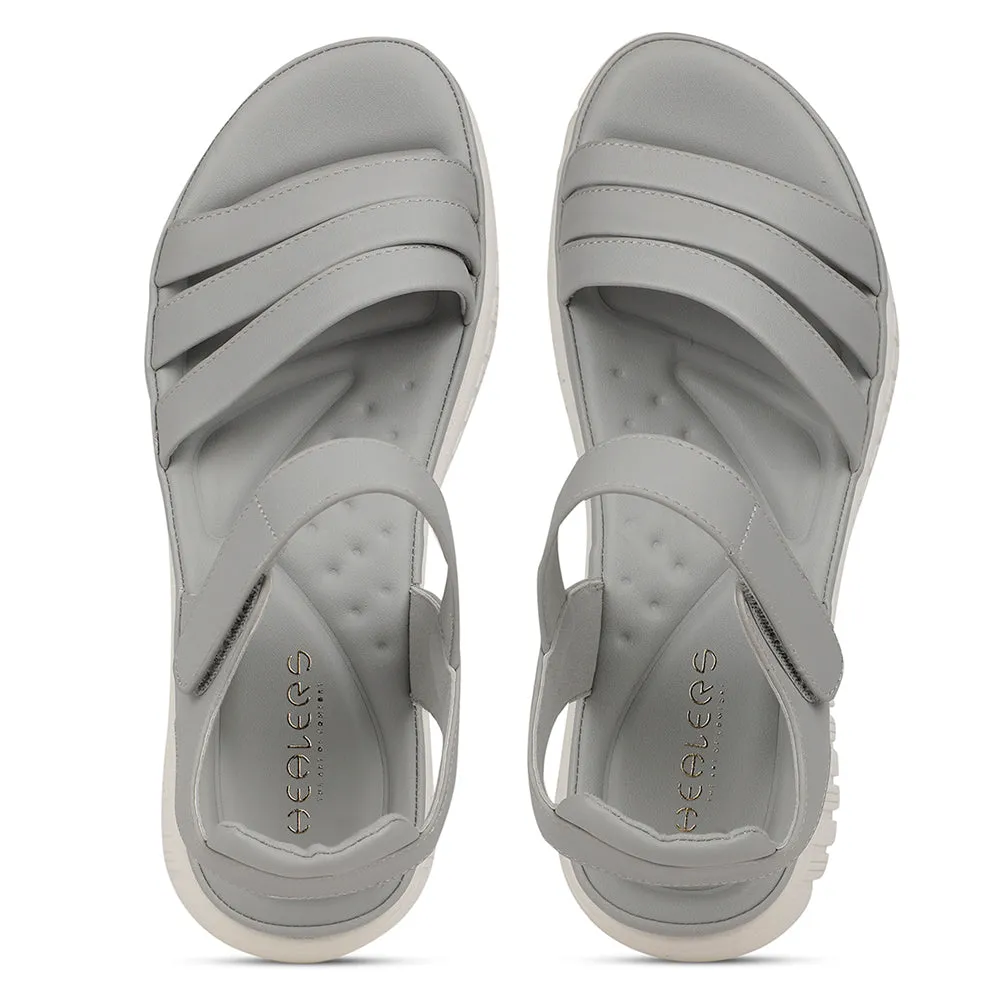 Healers Casual Light Grey Sandal For Women ZQ-RN-L66 By Liberty