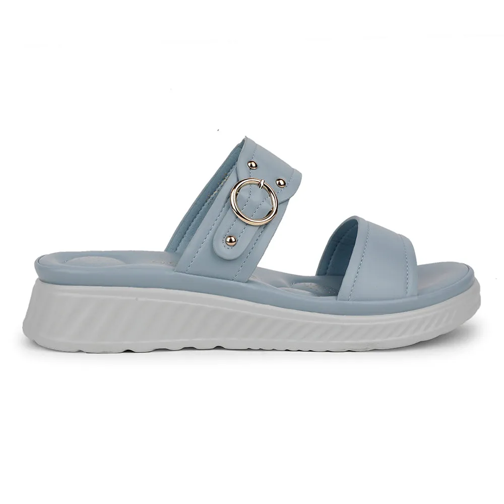 Healers Casual Sky Blue Slipper For Women ZQ-AL-SL02 By Liberty