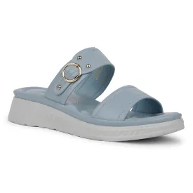 Healers Casual Sky Blue Slipper For Women ZQ-AL-SL02 By Liberty