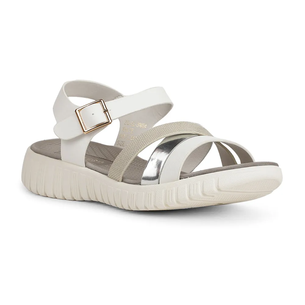 Healers Casual White Sandal For Women ZQ-AL-SN04 By Liberty