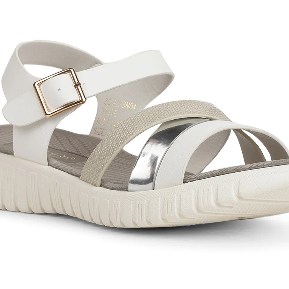 Healers Casual White Sandal For Women ZQ-AL-SN04 By Liberty