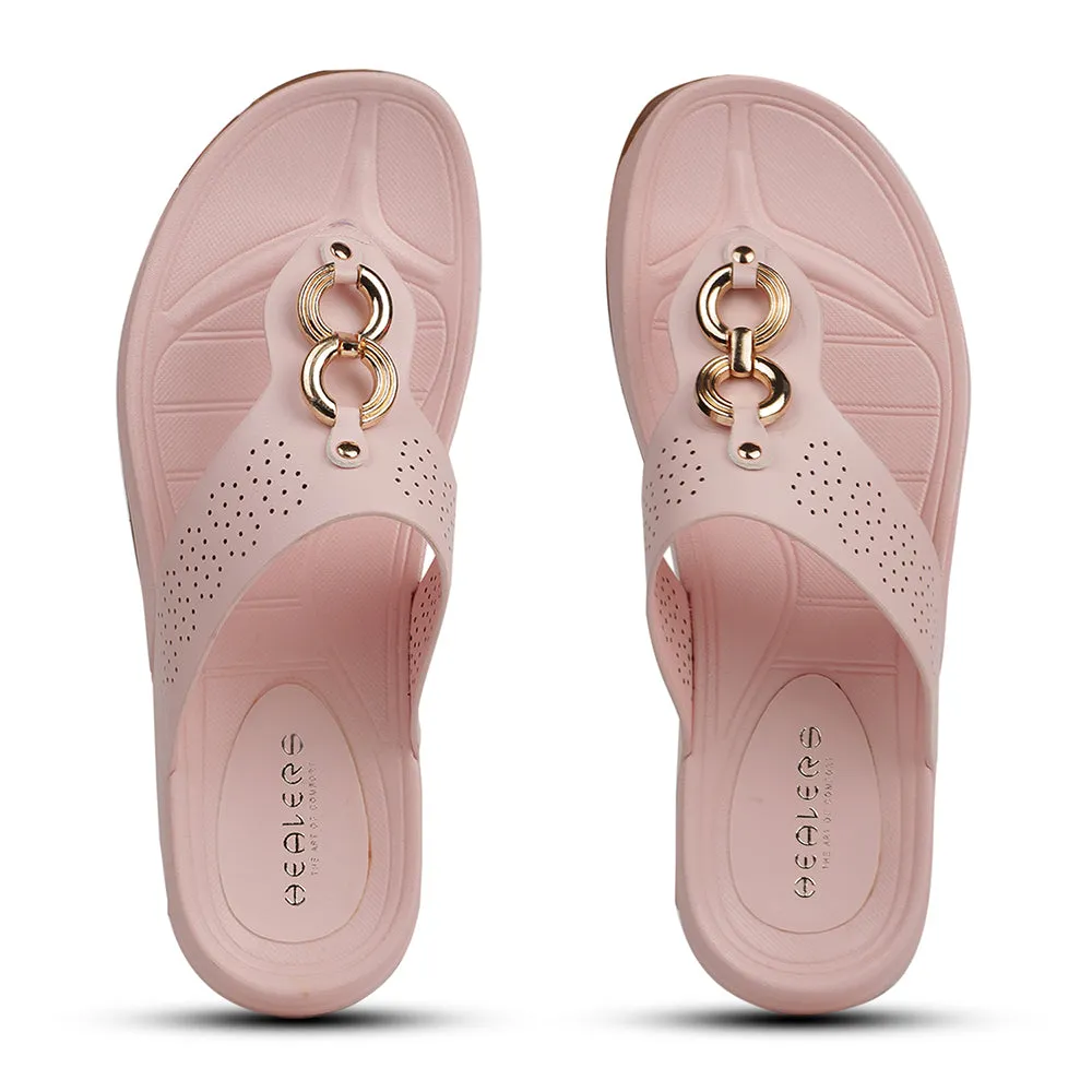 Healers Pink Casual Slipper For Women ZQ-AL-TH06 By Liberty