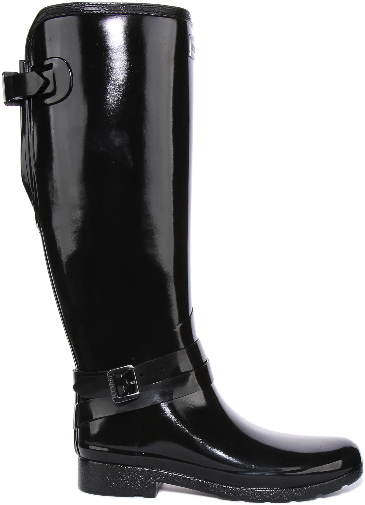 Hunter Refined Tall In Black Patent For Women