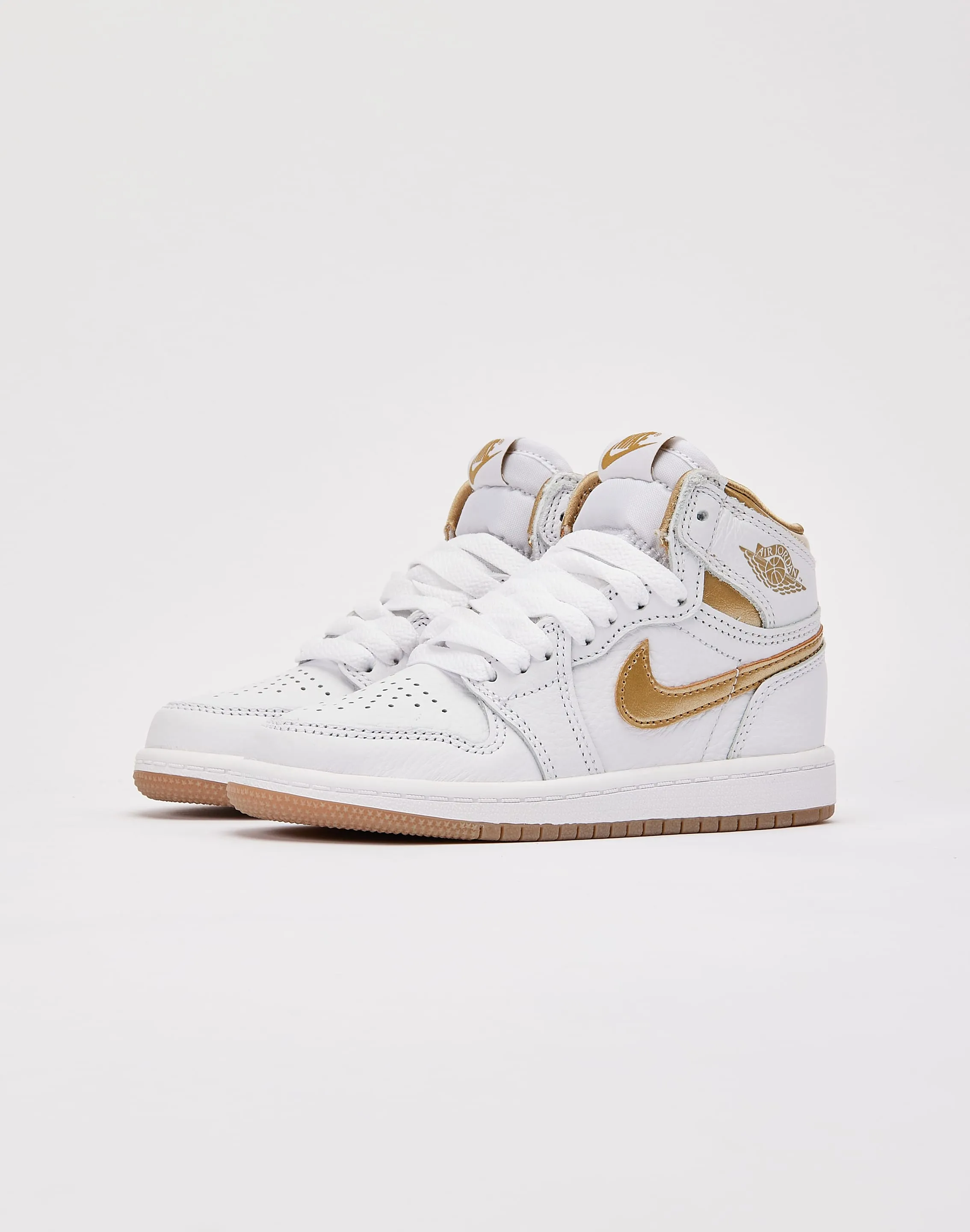 Jordan Air Jordan 1 Retro High OG 'White and Gold' Pre-School