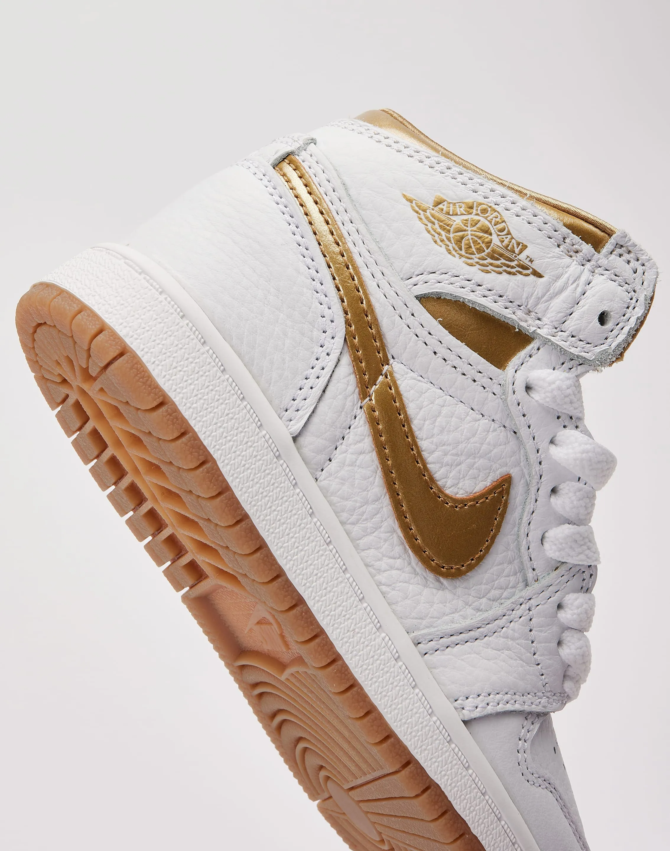 Jordan Air Jordan 1 Retro High OG 'White and Gold' Pre-School