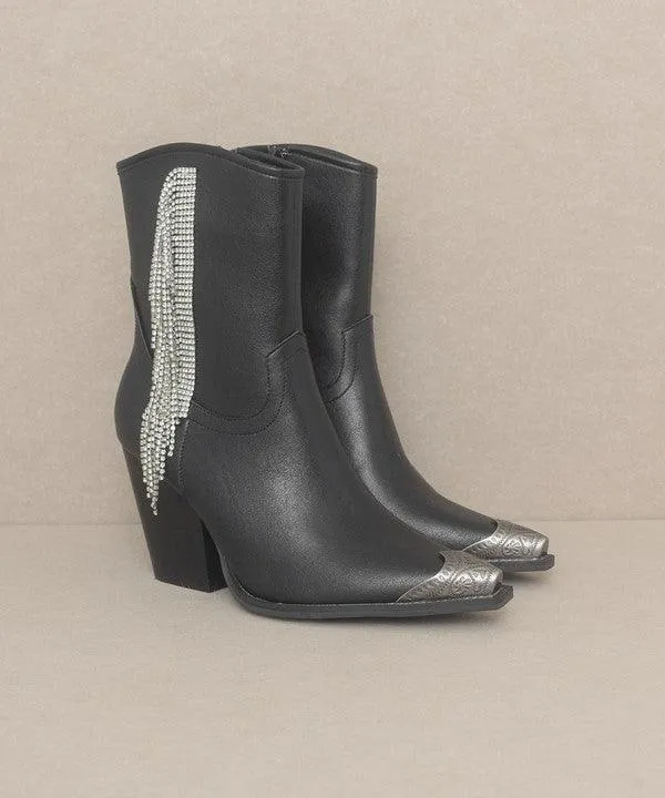 Kai Rhinestone Fringe Boots