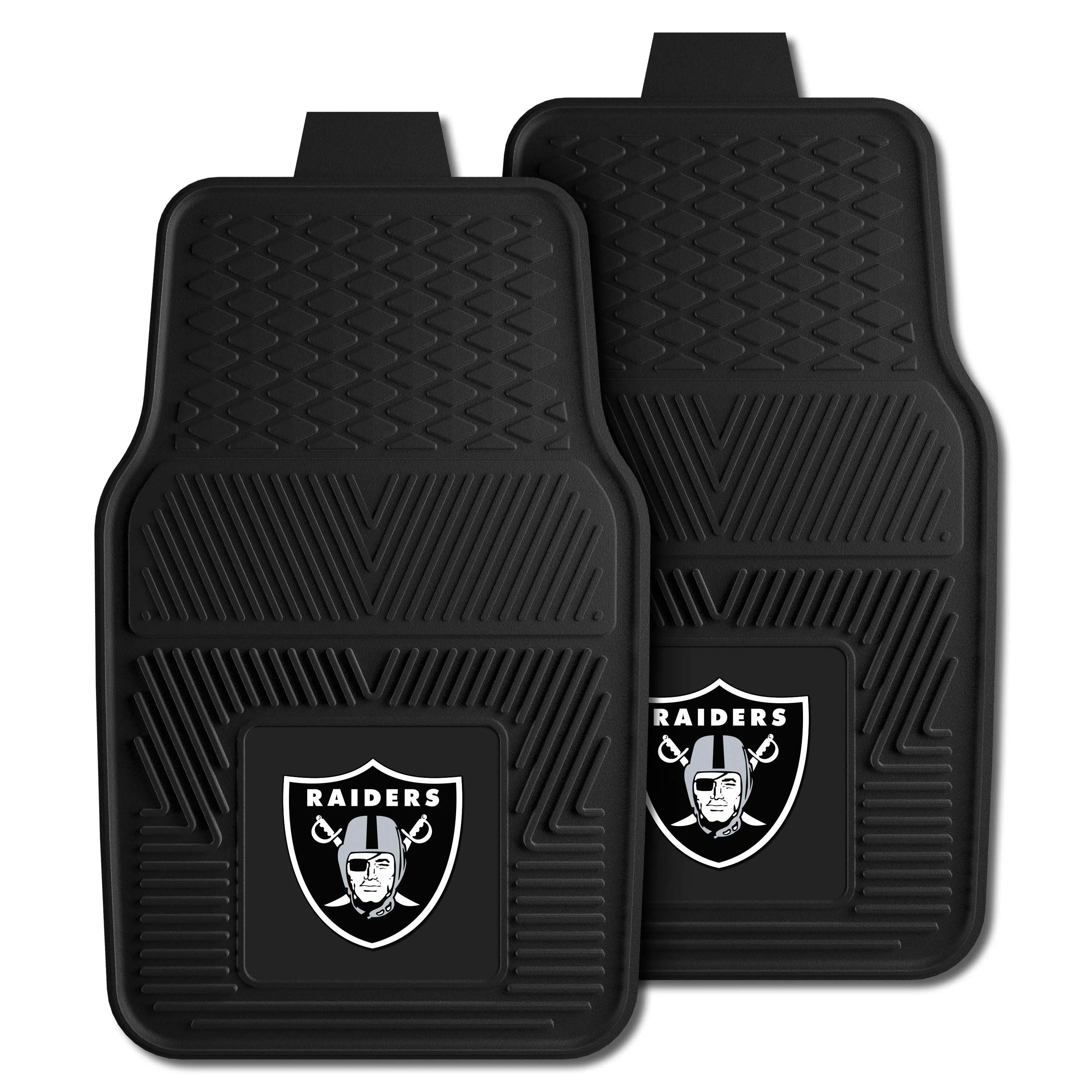 Las Vegas Raiders Heavy Duty Car Mat Set - 2 Pieces