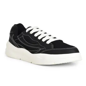 Leap7x Casual Black Lacing Sneakers For Men SPORTSTAR6 By Liberty