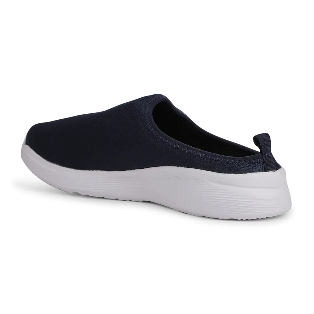 Leap7x Casual Navy Blue Slip-on Mule For Men VESTER-1 By Liberty