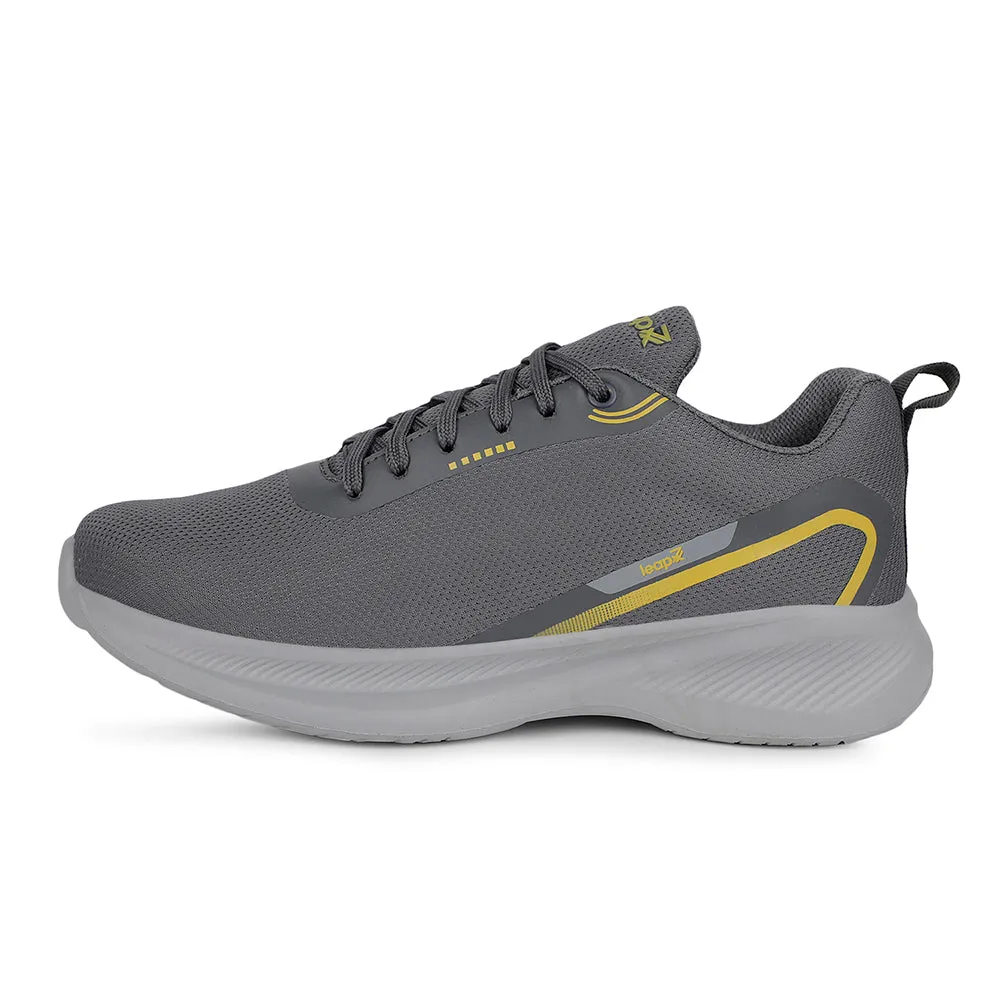 Leap7x Sports Dark Grey Running Shoes For Mens KOOPER-1E By Liberty