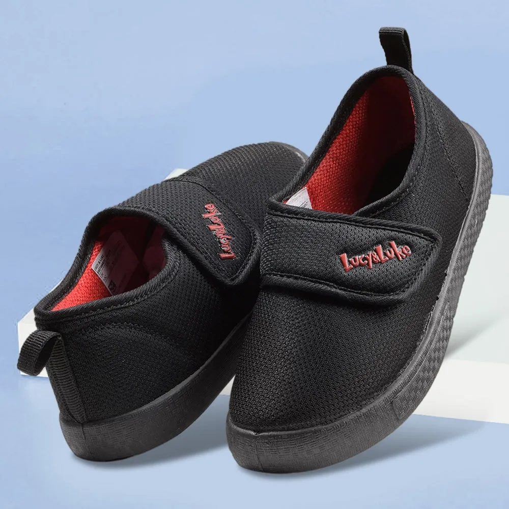 Lucy & Luke Casual Black Non Lacing Shoes For Kids BASTIAN82E By Liberty