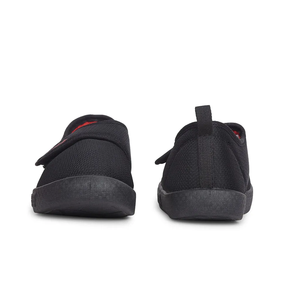 Lucy & Luke Casual Black Non Lacing Shoes For Kids BASTIAN82E By Liberty