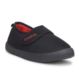 Lucy & Luke Casual Black Non Lacing Shoes For Kids BASTIAN82E By Liberty