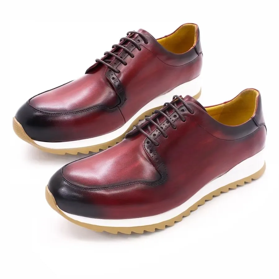 Luxury Artisan Hand-Painted Leather Casual Shoes