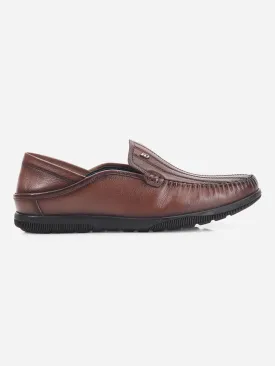 Men's Brown Round Toe Casual Slip (ID1159)