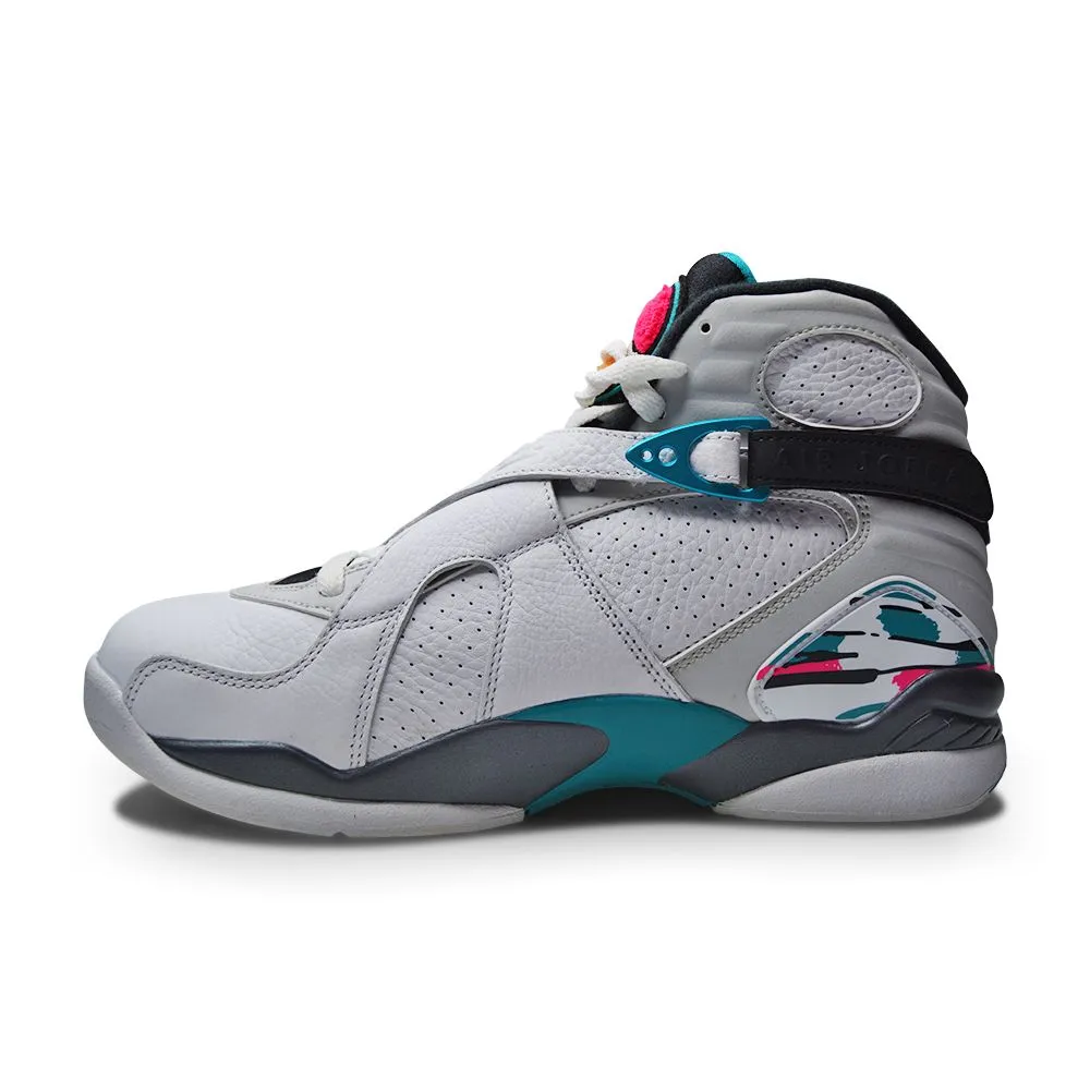 Mens Nike Air Jordan 8 Retro "South Beach" - 305381 113  White White Turbo Green