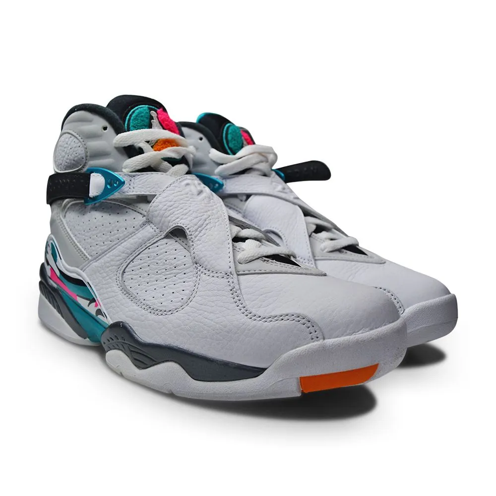 Mens Nike Air Jordan 8 Retro "South Beach" - 305381 113  White White Turbo Green