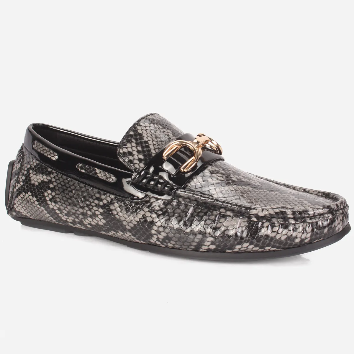 Mens "MARTIN" Textured Slide-in Loafers Shoes