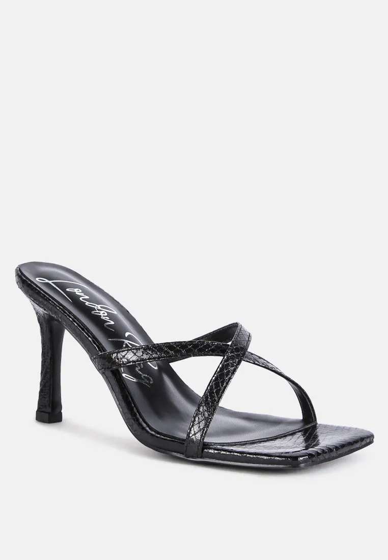 Muriel Cross Strap Slip On Sandals