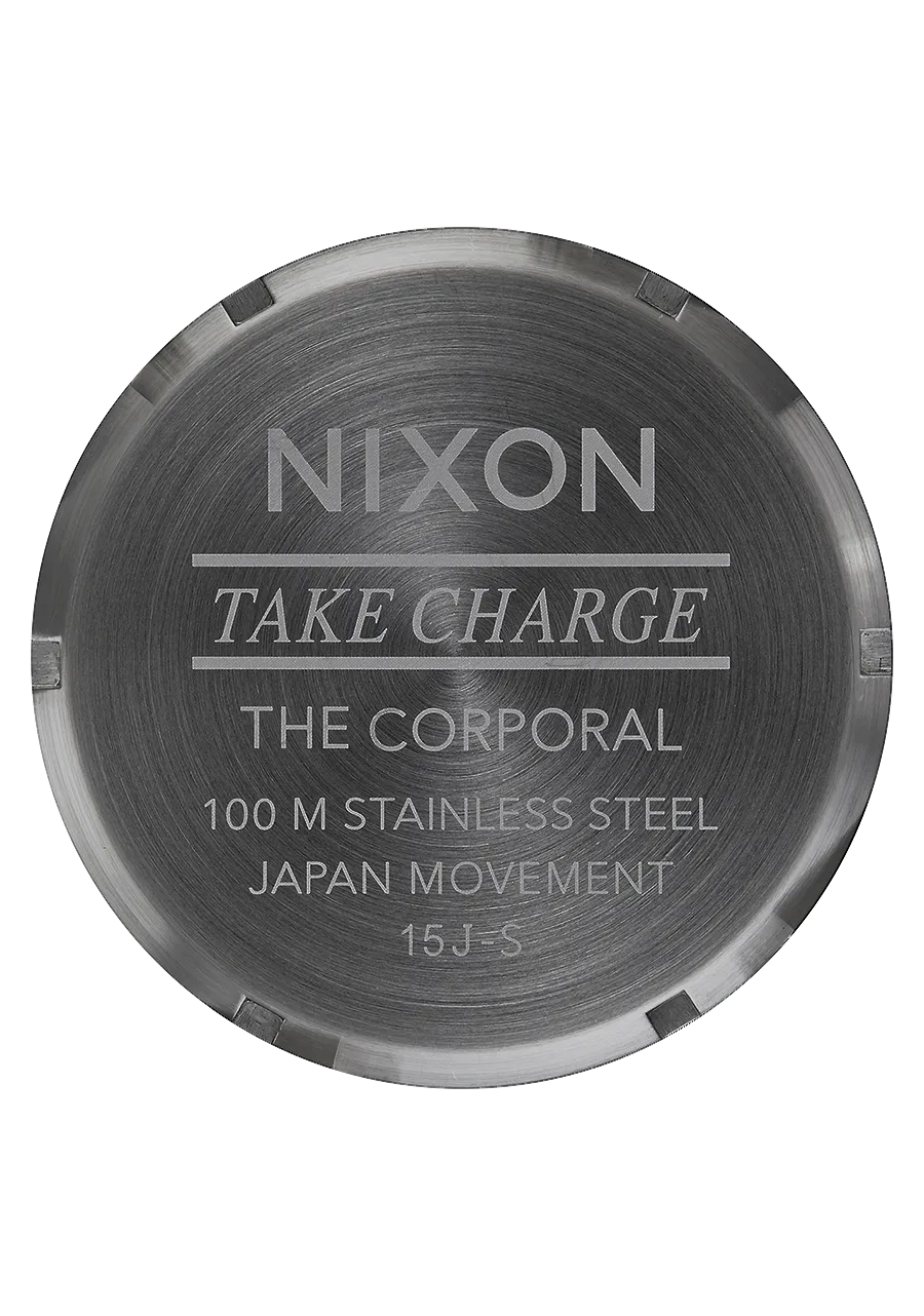 Nixon Corporal Stainless Stell Watch - Red / Gunmetal