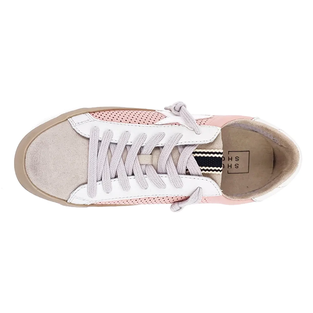 Paula Perforated Lace Up Sneakers