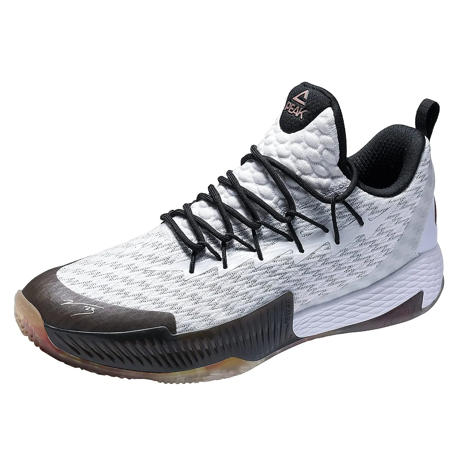 PEAK Lou Williams Basketball Shoes Men Lightning Series White EW9366A