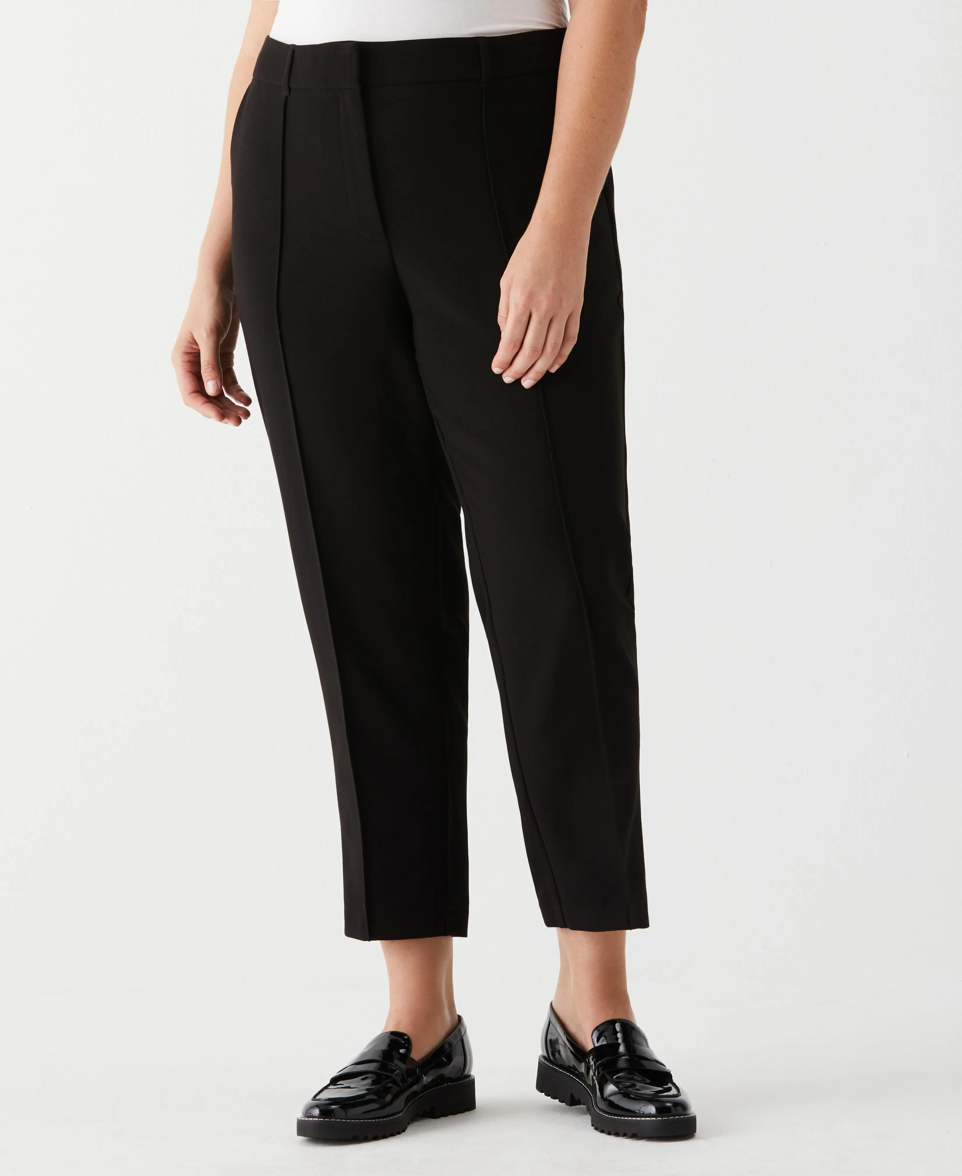 Plus Size Straight Leg Pintuck Pant