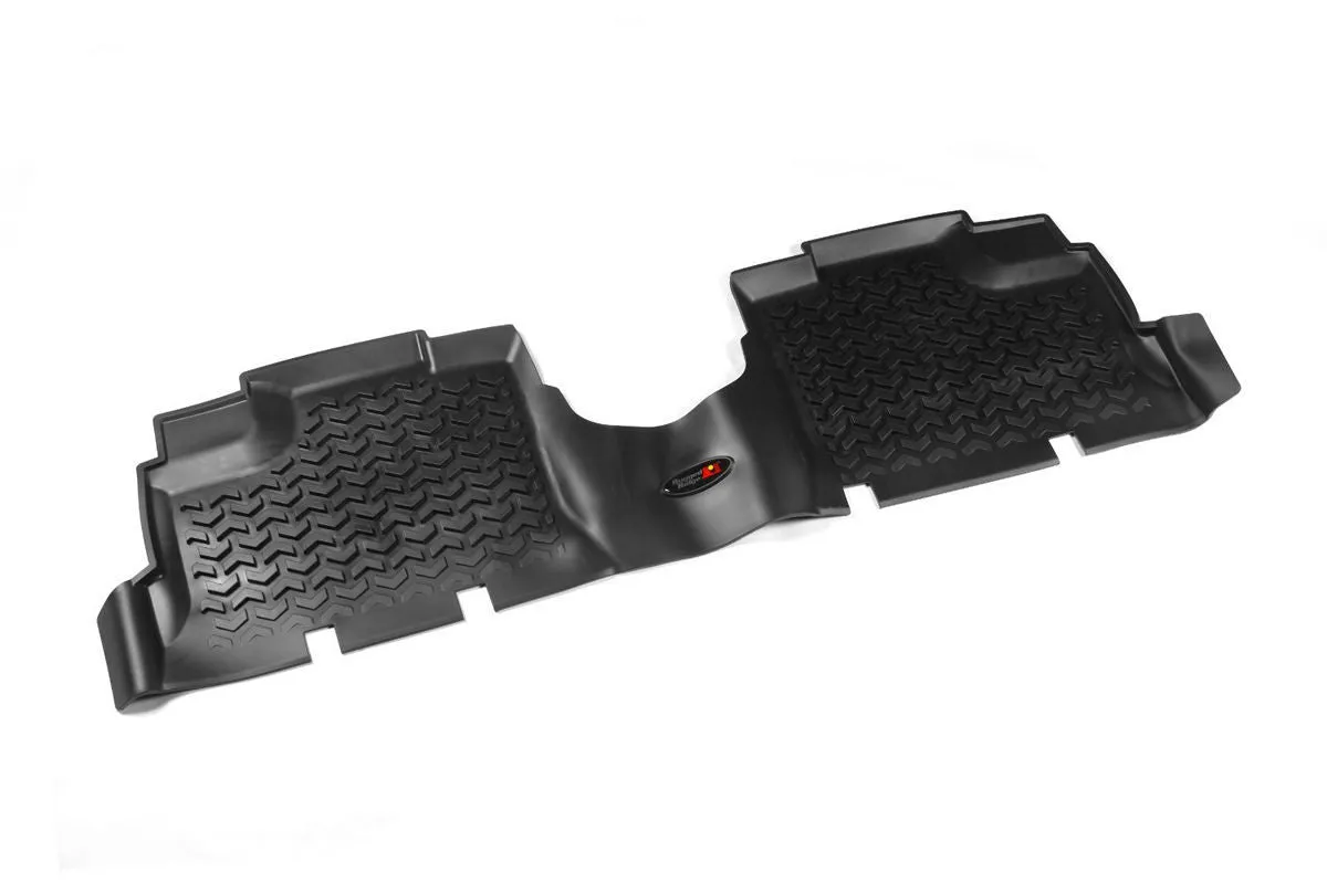 Rugged Ridge All Terrain 2nd Row Floor Liner - One Piece - Black - Jeep Wrangler JK 2007-18