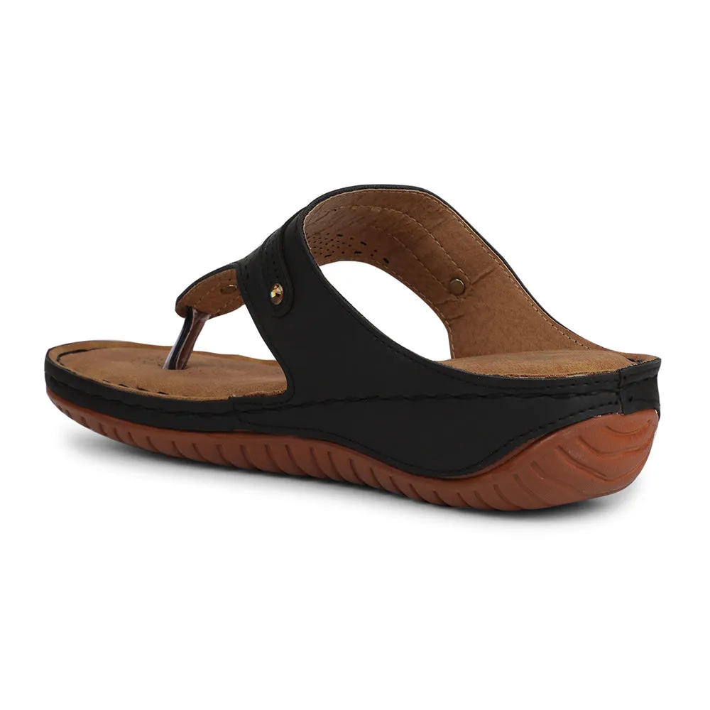 Senorita Black Casual Slipper For Women S624-09 By Liberty