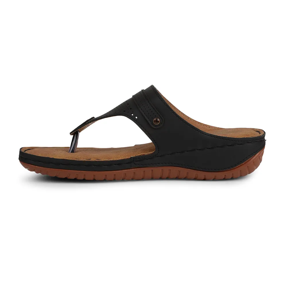 Senorita Black Casual Slipper For Women S624-09 By Liberty