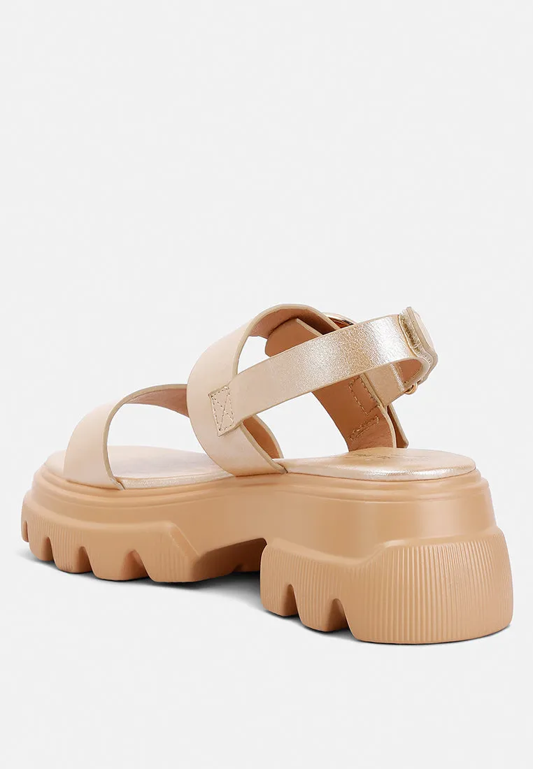 Silas Metallic Chunky Sandals