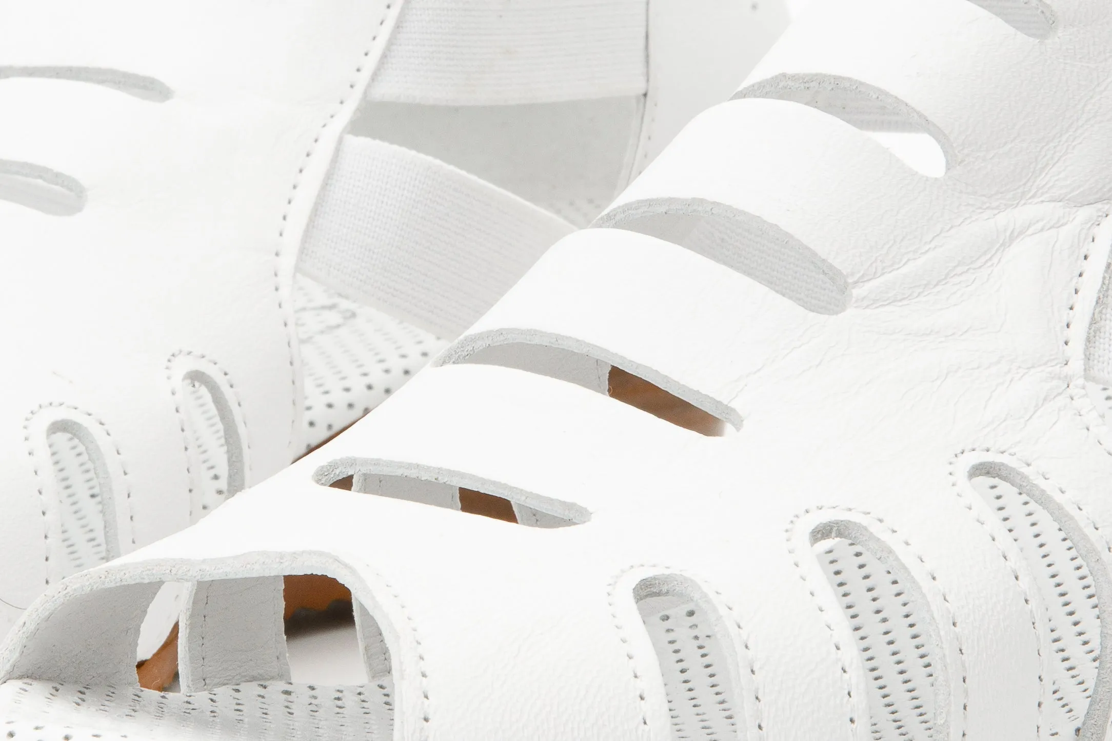 The Atina White Leather Sandal Final Sale!