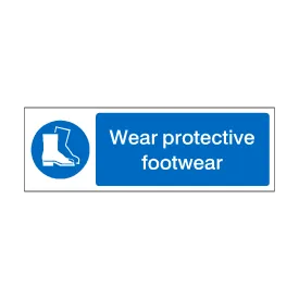 Wear Protective Footwear Label